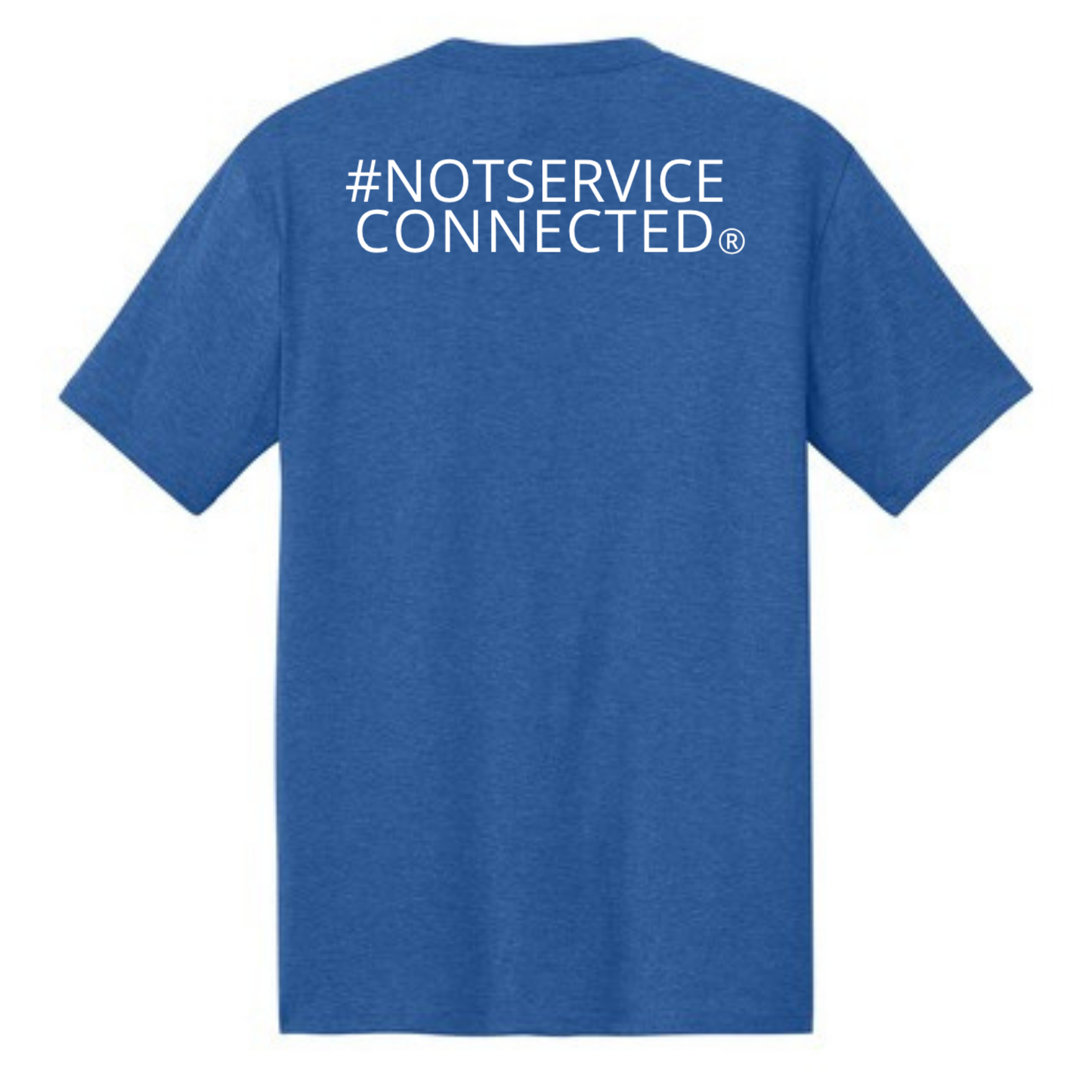 Not Service Connected T-Shirt - Royal Frost Back