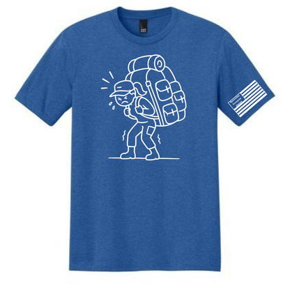 She Carried front design on royal frost shirt