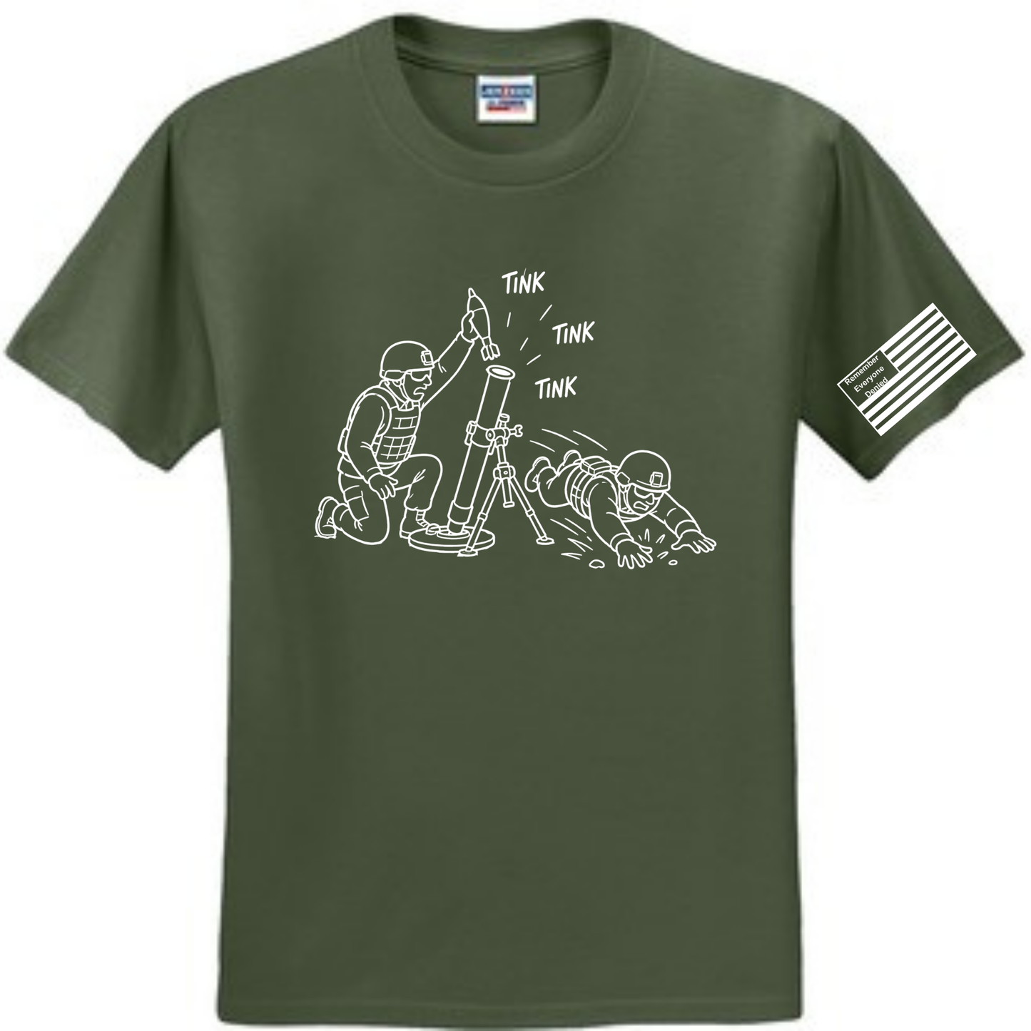 Tink Tink T-Shirt - Green Front